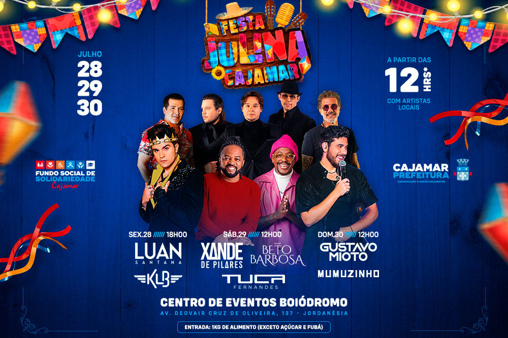 Cajamar se prepara para três dias de Festa Julina com shows imperdíveis
