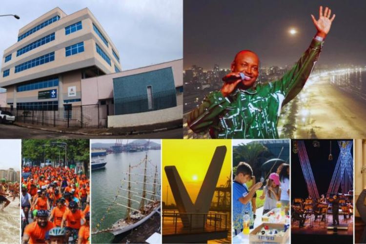 Santos comemora 479 anos com inaugurações, atividades esportivas, culturais e muita diversão